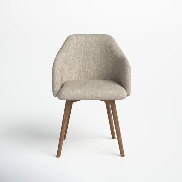 Mandi Upholstered Dining Chair in Cream Joss & Main